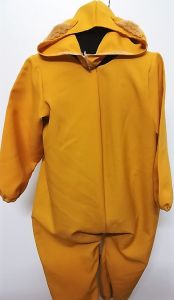 Kids Costumes to Hire - ONESIE- Mustard & Headpiece - CHILD SMALL